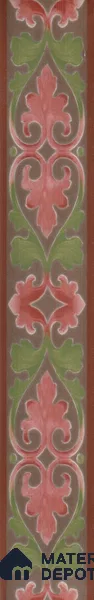 Moroccan Tile Border TL 11935 B Spatial Accent Series 1 ft x 2 inch Vitrified Matte Finish Tile Border - 9 mm | Suitable for Decorative Highlighter Border