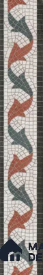 Moroccan Tile Border TL 11937 Spatial Accent Series 1 ft x 2 inch Vitrified Matte Finish Tile Border - 9 mm | Suitable for Decorative Highlighter Border