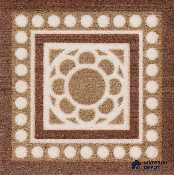 Moroccan Tile Border TL 11932 E Spatial Accent Series 2 x 2 inch Vitrified Matte Finish Center Tile - 9 mm | Suitable for Decorative Highlighter Border