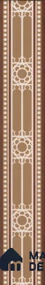 Moroccan Tile Border TL 11932 B Spatial Accent Series 1 ft x 2 inch Vitrified Matte Finish Tile Border - 9 mm | Suitable for Decorative Highlighter Border