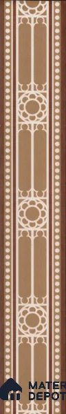 Moroccan Tile Border TL 11932 B Spatial Accent Series 1 ft x 2 inch Vitrified Matte Finish Tile Border - 9 mm | Suitable for Decorative Highlighter Border