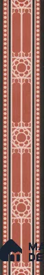 Moroccan Tile Border TL 11932 C Spatial Accent Series 1 ft x 2 inch Vitrified Matte Finish Tile Border - 9 mm | Suitable for Decorative Highlighter Border