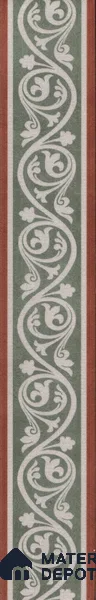 Moroccan Tile Border TL 11934 B Spatial Accent Series 1 ft x 2 inch Vitrified Matte Finish Tile Border - 9 mm | Suitable for Decorative Highlighter Border