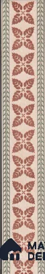 Tropical Tile Border TL 11933 Spatial Accent Series 1 ft x 2 inch Vitrified Matte Finish Tile Border - 9 mm | Suitable for Decorative Highlighter Border