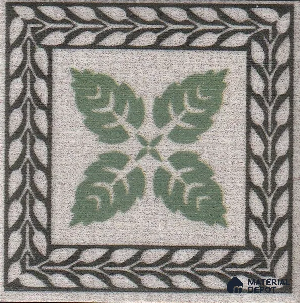 Tropical Tile Border TL 11933 D Spatial Accent Series 2 x 2 inch Vitrified Matte Finish Center Tile - 9 mm | Suitable for Decorative Highlighter Border
