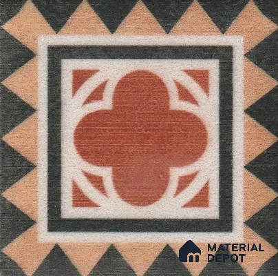 Moroccan Look  Corner Tile TL 11929 C Spatial Accent Series  2 x 2 inch Vitrified Matte Finish  - 9 mm