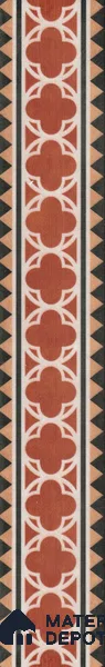 Moroccan Look Border Tile TL 11929 Spatial Accent Series 1 ft x 2 inch Vitrified Matte Finish - 9 mm