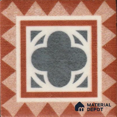 Moroccan Look  Corner Tile TL 11929 D Spatial Accent Series  2 x 2 inch Vitrified Matte Finish  - 9 mm