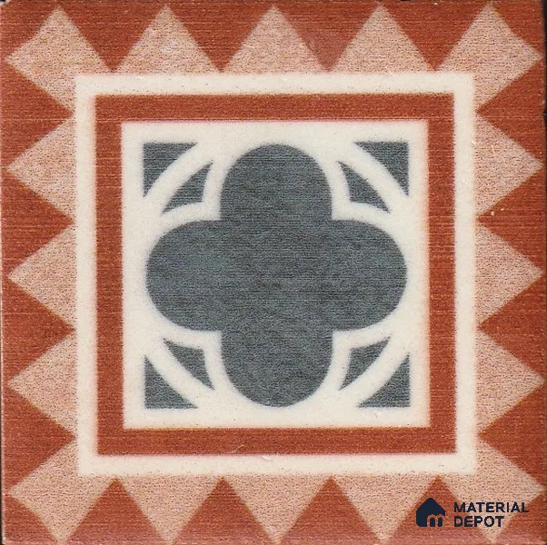 Moroccan Look Corner Tile TL 11929 D Spatial Accent Series 2 x 2 inch Vitrified Matte Finish - 9 mm