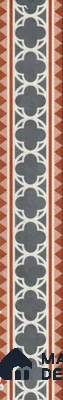 Moroccan Look  Border Tile TL 11929 B Spatial Accent Series  1 ft x 2 inch Vitrified Matte Finish  - 9 mm