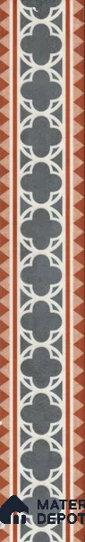 Moroccan Look Border Tile TL 11929 B Spatial Accent Series 1 ft x 2 inch Vitrified Matte Finish - 9 mm