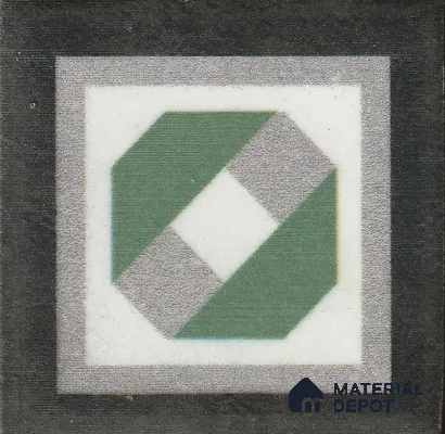 Moroccan Tile Border TL 11931 D Spatial Accent Series 2 x 2 inch Vitrified Matte Finish Center Tile - 9 mm | Suitable for Decorative Highlighter Border