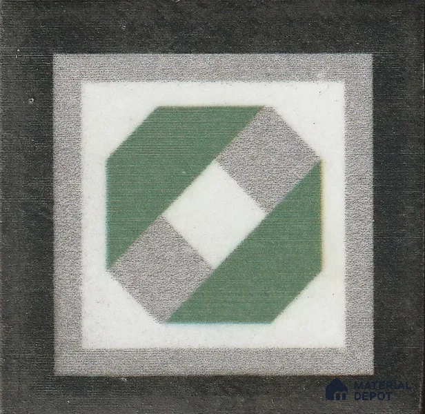 Moroccan Tile Border TL 11931 D Spatial Accent Series 2 x 2 inch Vitrified Matte Finish Center Tile - 9 mm | Suitable for Decorative Highlighter Border