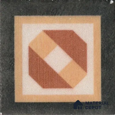Moroccan Tile Border TL 11931 E Spatial Accent Series 2 x 2 inch Vitrified Matte Finish Center Tile - 9 mm | Suitable for Decorative Highlighter Border
