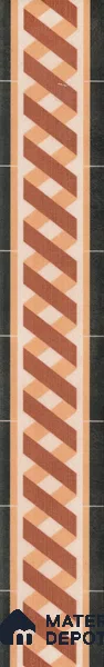 Moroccan Tile Border TL 11931 B Spatial Accent Series 1 ft x 2 inch Vitrified Matte Finish Tile Border - 9 mm | Suitable for Decorative Highlighter Border