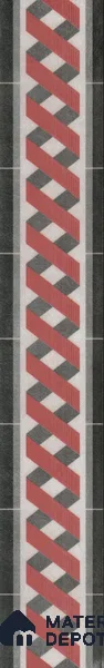 Moroccan Tile Border TL 11931 C Spatial Accent Series 1 ft x 2 inch Vitrified Matte Finish Tile Border - 9 mm | Suitable for Decorative Highlighter Border
