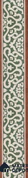 Moroccan Tile Border TL 11939 Spatial Accent Series 1 ft x 2 inch Vitrified Matte Finish Tile Border - 9 mm | Suitable for Decorative Highlighter Border