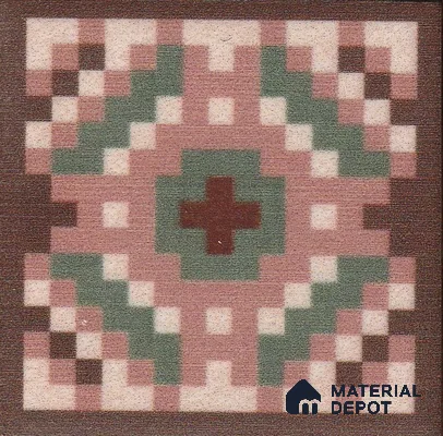 Moroccan Tile Border TL 11936 D Spatial Accent Series 2 x 2 inch Vitrified Matte Finish Center Tile - 9 mm | Suitable for Decorative Highlighter Border