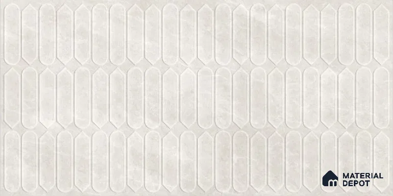 Subway Wall Decor Tile TL 11886 F | 5.33 ft x 2.67 ft Vitrified Matte Tile - 9 mm