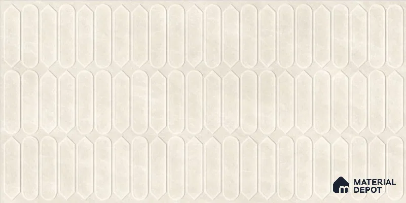 Subway Wall Decor Tile TL 11886 B | 5.33 ft x 2.67 ft Vitrified Matte Tile - 9 mm