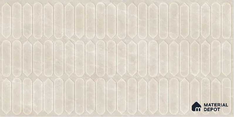 Subway Wall Decor Tile TL 11886 D | 5.33 ft x 2.67 ft Vitrified Matte Tile - 9 mm