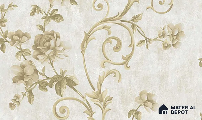 W-202 | 9.5 Meter x 21 Inches Florals Look Wallpaper - 55 Sq. Ft. | Minimum 15% wastage during installation