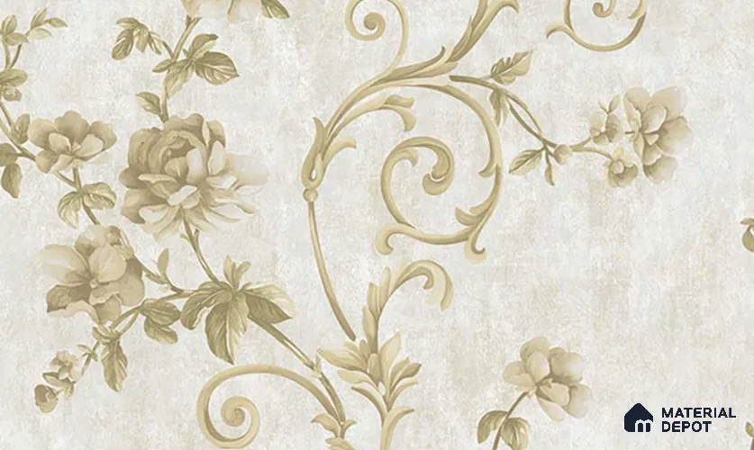 W-202 | 9.5 Meter x 21 Inches Florals Look Wallpaper - 55 Sq. Ft. | Minimum 15% wastage during installation