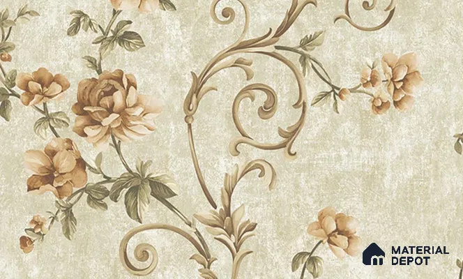 W-204 | 9.5 Meter x 21 Inches Florals Look Wallpaper - 55 Sq. Ft. | Minimum 15% wastage during installation