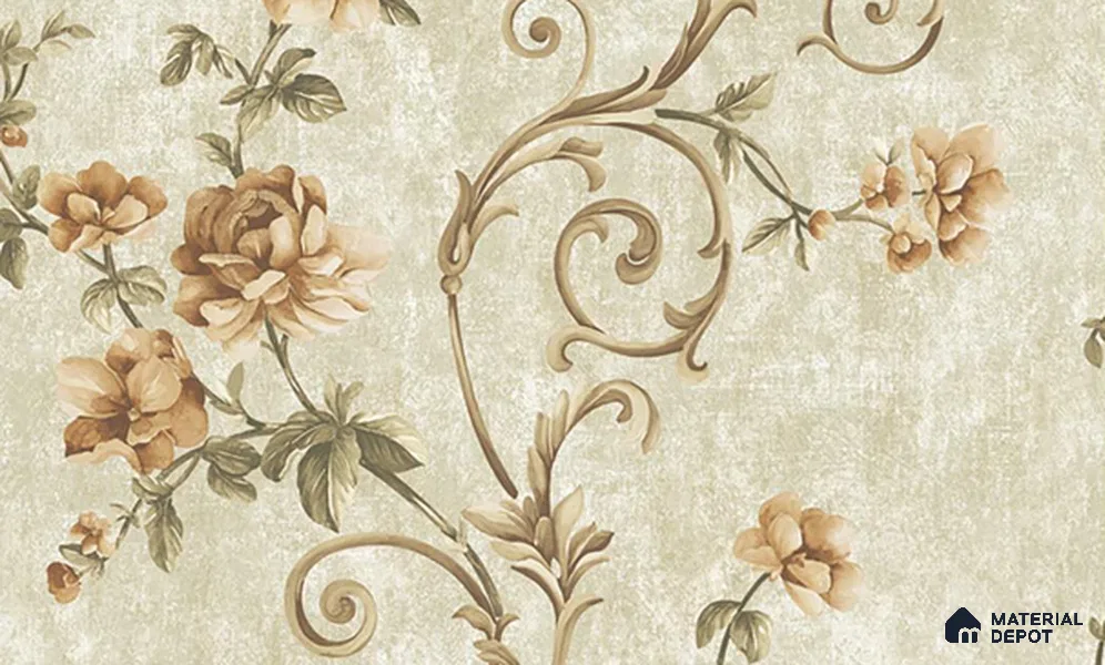W-204 | 9.5 Meter x 21 Inches Florals Look Wallpaper - 55 Sq. Ft. | Minimum 15% wastage during installation