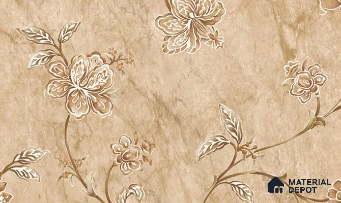 W-205 | 9.5 Meter x 21 Inches Florals Look Wallpaper - 55 Sq. Ft. | Minimum 15% wastage during installation