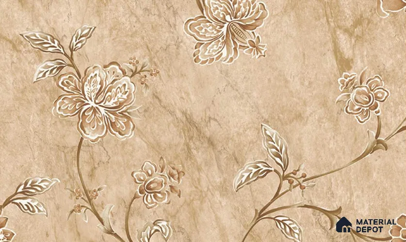 W-205 | 9.5 Meter x 21 Inches Florals Look Wallpaper - 55 Sq. Ft. | Minimum 15% wastage during installation