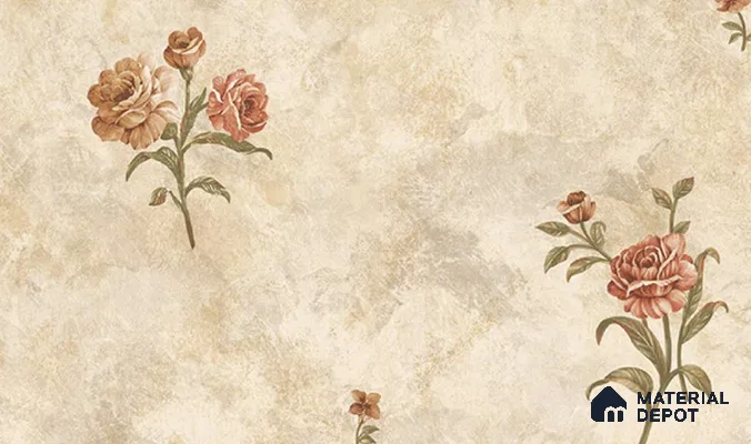 W-206 | 9.5 Meter x 21 Inches Florals Look Wallpaper - 55 Sq. Ft. | Minimum 15% wastage during installation