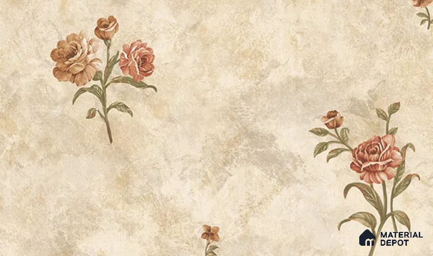 W-206 | 9.5 Meter x 21 Inches Florals Look Wallpaper - 55 Sq. Ft. | Minimum 15% wastage during installation