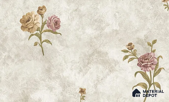 W-209 | 9.5 Meter x 21 Inches Florals Look Wallpaper - 55 Sq. Ft. | Minimum 15% wastage during installation