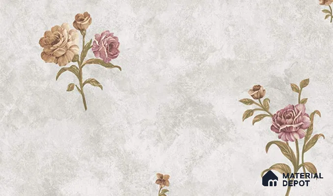 W-212 | 9.5 Meter x 21 Inches Florals Look Wallpaper - 55 Sq. Ft. | Minimum 15% wastage during installation