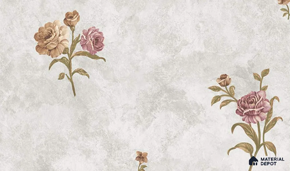W-212 | 9.5 Meter x 21 Inches Florals Look Wallpaper - 55 Sq. Ft. | Minimum 15% wastage during installation