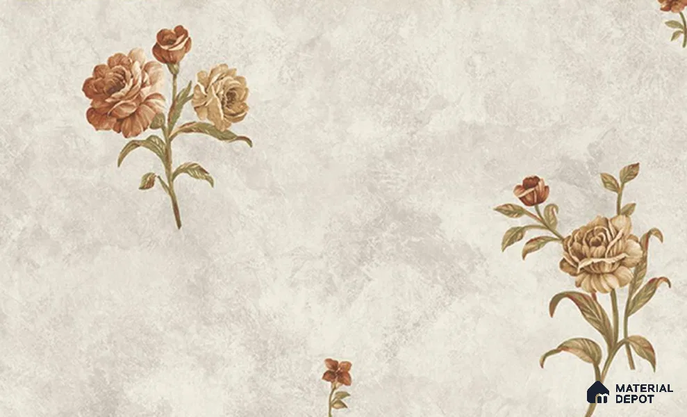 W-215 | 9.5 Meter x 21 Inches Florals Look Wallpaper - 55 Sq. Ft. | Minimum 15% wastage during installation