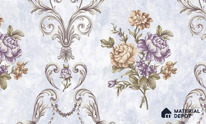 W-217 | 9.5 Meter x 21 Inches Florals Look Wallpaper - 55 Sq. Ft. | Minimum 15% wastage during installation