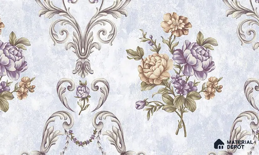 W-217 | 9.5 Meter x 21 Inches Florals Look Wallpaper - 55 Sq. Ft. | Minimum 15% wastage during installation