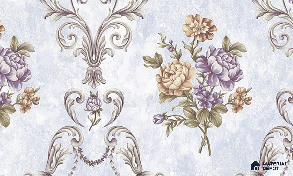 W-217 | 9.5 Meter x 21 Inches Florals Look Wallpaper - 55 Sq. Ft. | Minimum 15% wastage during installation