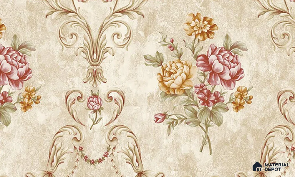 W-220 | 9.5 Meter x 21 Inches Florals Look Wallpaper - 55 Sq. Ft. | Minimum 15% wastage during installation