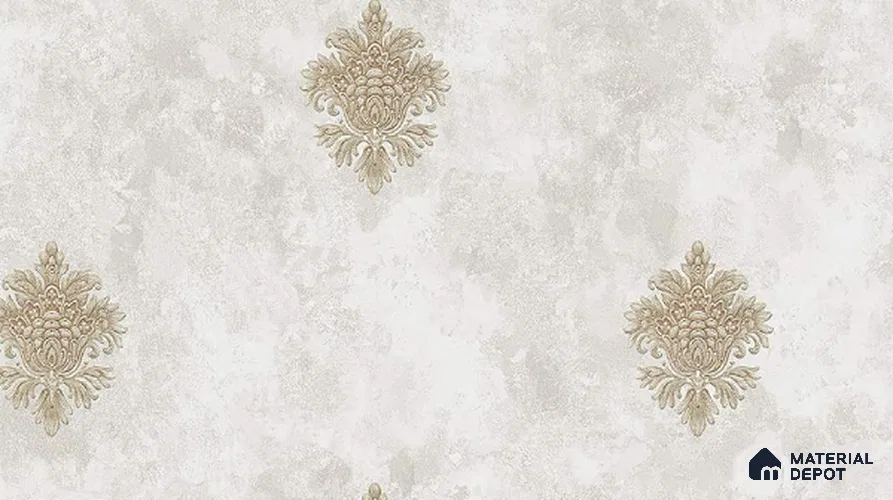 W-221 | 9.5 Meter x 21 Inches Damask Look Wallpaper - 55 Sq. Ft. | Minimum 15% wastage during installation