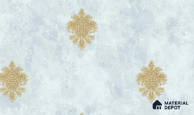W-223 | 9.5 Meter x 21 Inches Damask Look Wallpaper - 55 Sq. Ft. | Minimum 15% wastage during installation