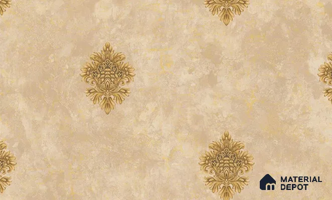 W-224 | 9.5 Meter x 21 Inches Damask Look Wallpaper - 55 Sq. Ft. | Minimum 15% wastage during installation