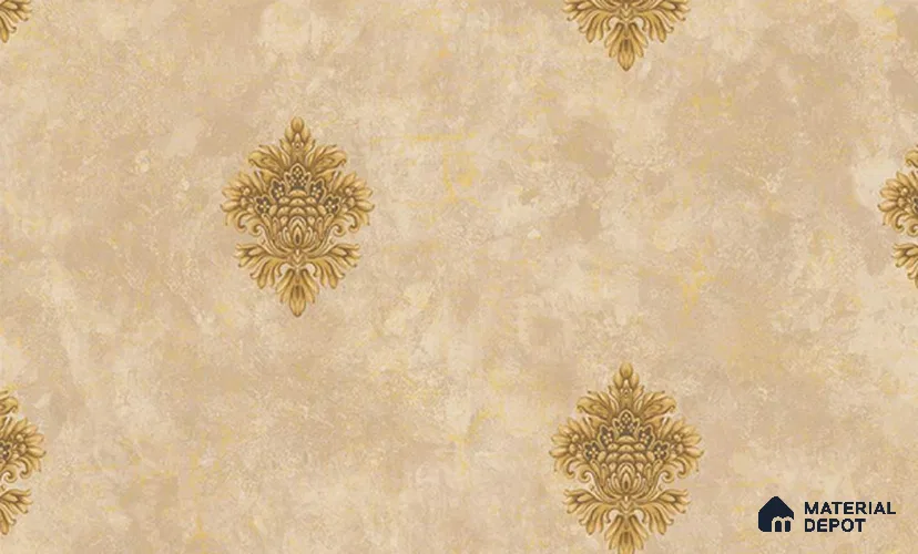 W-224 | 9.5 Meter x 21 Inches Damask Look Wallpaper - 55 Sq. Ft. | Minimum 15% wastage during installation