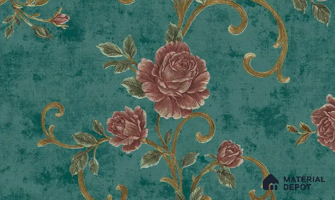 W-237 | 9.5 Meter x 21 Inches Florals Look Wallpaper - 55 Sq. Ft. | Minimum 15% wastage during installation