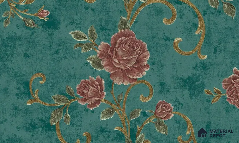 W-237 | 9.5 Meter x 21 Inches Florals Look Wallpaper - 55 Sq. Ft. | Minimum 15% wastage during installation