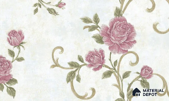 W-238 | 9.5 Meter x 21 Inches Florals Look Wallpaper - 55 Sq. Ft. | Minimum 15% wastage during installation