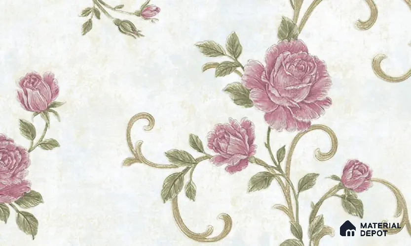 W-238 | 9.5 Meter x 21 Inches Florals Look Wallpaper - 55 Sq. Ft. | Minimum 15% wastage during installation