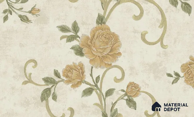 W-239 | 9.5 Meter x 21 Inches Florals Look Wallpaper - 55 Sq. Ft. | Minimum 15% wastage during installation